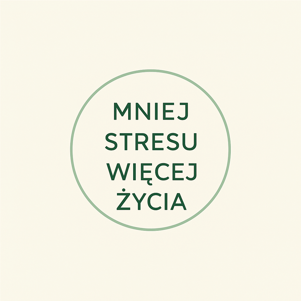 Mniej stresu Logo